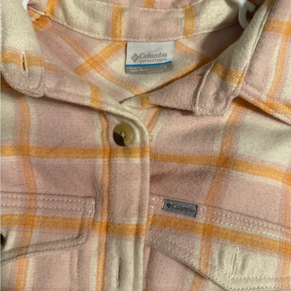 Columbia Pastel Plaid Button-Up Shirt